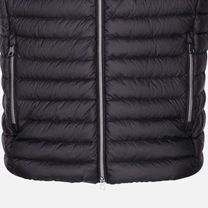 <b>Men's</b> <b>Black</b> Polyester/Nylon Puffer <b>Vest</b> Stand Collar Zipper Closure Windproof Quick Dry Breathable Casual Winter Outerwear - Product Image 5