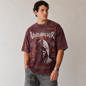 Camiseta de Lona 100% Algodón para Hombre, Estilo Vintage con Lavado Ácido, Oversize, Estampado de Grafiti, Hombro Caído, de Alto Gramaje, Fabricación Personalizada - Product Image 3