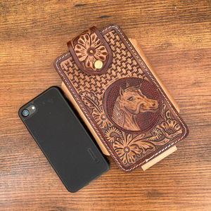 เคสโทรศัพท์มือถือหนังคาวบอยตะวันตกสุดหรูสำหรับผู้ชาย - Product Image 2