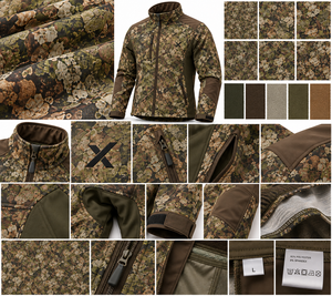 Ropa de Camuflaje para Caza |   Camuflaje Verde - Seis Colores |   Tela Elástica en Cuatro Direcciones |   Chaqueta Softshell de Manga Larga |   Ropa de Otoño | - Product Image 4