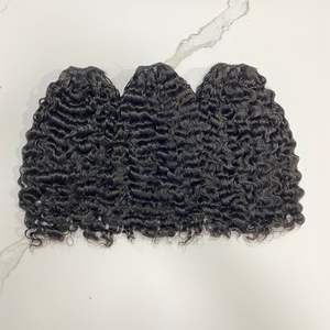 Extensiones de cabello humano vietnamita doble dibujado rizado birmano sin tejido químico cutícula del cabello alineada buen precio para mujeres negras - Product Image 2