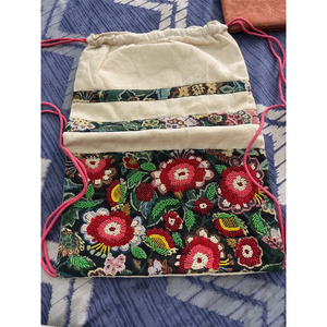 Colorful Indian Handmade Beaded Bag Luxury Ethnic Craft Glass <b>Bead</b> Baguette Handle Durable Trendy <b>Crystal</b> Fashion Accessories - Product Image 1