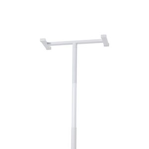 Barre d'appui de transfert au sol et au plafond avec poignée courbe antidérapante, capacité 300 lb, équipement de sécurité pour salle de bain, fixation par tension - Product Image 4