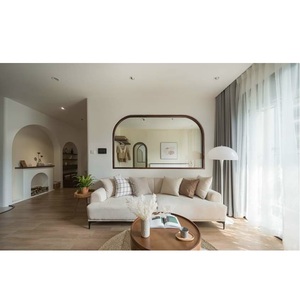 Living Room Sofas Vietnam Two Seater Minimalist 220x85cm Foam Fabric Couch Home Use PE & Wood <b>Frame</b> outside Sofa - Product Image 5