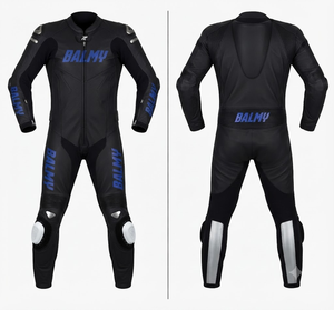 Traje de Carreras Personalizado para Hombre en Cuero Vacuno/Canguro, Mono de Una Pieza con Armadura de Nivel 2 CE, Hecho a Medida, Protección OEM - Product Image 1