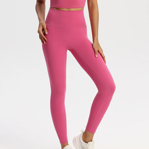 Pantalones de Yoga de Cintura Alta para Mujer, Casuales, Sólidos, Elásticos, Transpirables, Sin Costuras, para Ejercicio y Fitness, Cómodos - Product Image 4