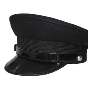 Chapeau de capitaine marin pour hommes en gros, noir et blanc, uniformes, équipement de défense personnelle - Product Image 5
