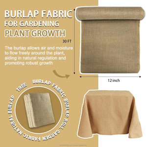 ผ้ากระสอบป่านรักษ์โลกขนาด 12 นิ้ว x 10 เมตร สำหรับพันต้นไม้ ป้องกันสวน ตกแต่งงานแต่งงานกลางแจ้ง - Product Image 2