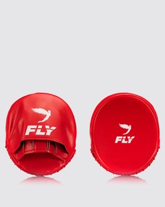 นวมชกมวยหนัง PU สีแดง New Fly Boxing แบบกันลื่น น้ำหนักเบา สำหรับฝึกซ้อม ซ้อมต่อย เป้าโค้ง ความแม่นยำสูง ความหนาแน่นสูง - Product Image 1