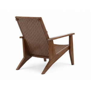 Sillón de Exterior Moderno de Madera de Teca Sólida con Mesa Lateral para Piscina, Patio, Jardín, Villa, Resort, Hotel - Product Image 4