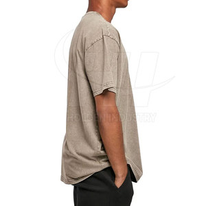 เสื้อยืดโอเวอร์ไซส์ทรงแฟชั่น ล้างสีแบบแอซิดวอช เนื้อผ้าฝ้ายนุ่ม ระบายอากาศได้ดี สวมใส่สบายสำหรับแฟชั่นประจำวัน - Product Image 3