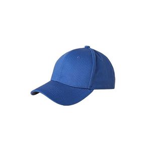 Blue 6-Panel Baseball <b>Cap</b> Cotton Adjustable Fit Unisex Casual Hat Solid Color Fitted Back Closure - Product Image 1