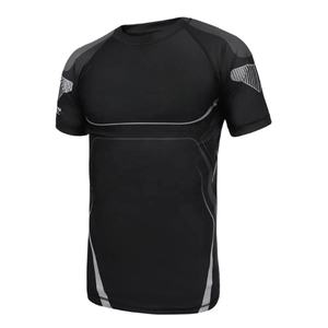 Chemises de compression à manches longues pour hommes adultes, coupe ajustée, motif 3D, respirantes, protection contre les éruptions cutanées, vêtements de fitness, BJJ MMA, couture tissée - Product Image 4