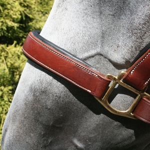 Accesorio de estilo de sillín occidental anatómico de diseñador Halter de caballo de cuero marrón genuino ligero duradero - Product Image 4