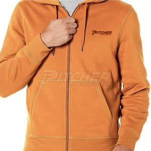 Sweat-shirts à capuche zippés pour hommes, en tissu épais, coupe confortable et style urbain décontracté. - Product Image 2