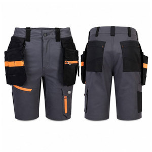 Pantalones Cortos de Trabajo de Alta Visibilidad, Antiestáticos, Ignífugos, con Cinta Reflectante, Ropa de Trabajo de Seguridad Duradera para Hombre - Product Image 1