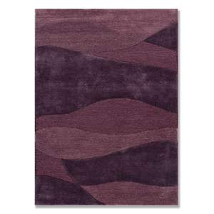 Tapis en laine fait main en Inde, touffeté, doux au toucher et de couleur unie, de forme rectangulaire, pour la décoration des sols. - Product Image 1