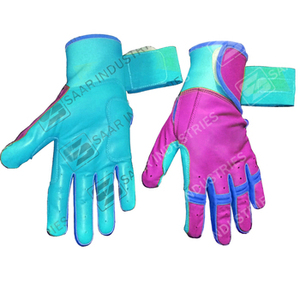 Guantes de Bateo de Béisbol Profesionales de Cuero Ajustables de Alta Resistencia SAAR INDUSTRIES con Cierre de Velcro Ecológicos para Mano Derecha e Izquierda - Product Image 6