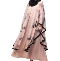 Abaya 2025 Nouveau Design Eid Dubaï Turc Islamique Élégant Modeste Personnalisé Robe Musulmane Femme Polyester Haute Qualité Vintage Adultes