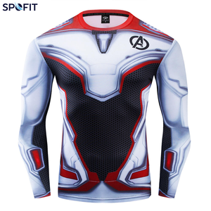 Quick Dry Long Sleeve Superhero Sports <b>shirt</b> <b>Compression</b> Gym With 3d Sublimation Designs Sports Group Rashguards - Product Image 6