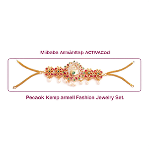 Peacock Kemp Armlets Fashion Jewelry Set - Product Image 2