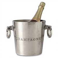 Seau à glace en aluminium nickelé, capacité 5L, style américain, pour fêtes, bars, restaurants, vente en gros personnalisée SINOCS