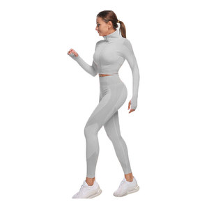 Conjuntos de yoga de 3 piezas para verano, conjuntos de yoga de dos piezas para mujer talla grande, ropa deportiva, conjunto de yoga de 3 piezas para mujer - Product Image 1