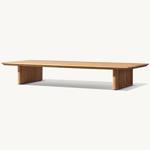 Ensemble de canapés de jardin de luxe, canapés modernes d'extérieur pour hôtel, canapé en bois en forme de L, meubles de patio en teck, ensemble de meubles d'extérieur imperméables - Product Image 5