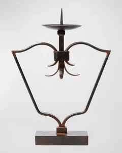 Candelabro Decorativo de Lujo en Dorado con Elegante Arte Floral, Ecológico, Decoración para el Hogar del Día de San Valentín, Hecho a Mano - Product Image 1
