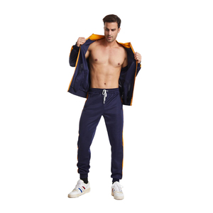 Pantalon de jogging léger pour homme, imprimé sur mesure, en polyester/coton, respirant, séchage rapide, grande taille, extensible dans quatre directions, color block - Product Image 3