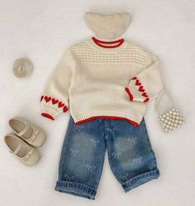 เสื้อคาร์ดิแกนเด็กถักนิตติ้งแขนยาวลายสัตว์น่ารัก ผ้าฝ้าย 100% แขนพอง  รักษ์โลก เสื้อเด็กผู้หญิงสำหรับฤดูใบไม้ร่วง - Product Image 4