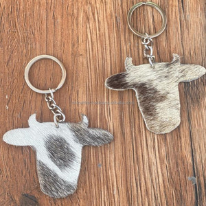 พวงกุญแจหนังวัวแบบใหม่พวงกุญแจหนังวัวพวงกุญแจหนังมีสไตล์พวงกุญแจหรูหราทำจากหนังรูปร่างที่เป็นเอกลักษณ์ - Product Image 5