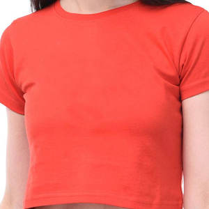 Camiseta Corta de Diseño Único 100% Algodón para Mujer, Mangas Cortas, Precio al por Mayor, Camiseta Corta Personalizada para Mujer - Product Image 4