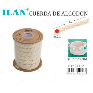 Corda di cotone Iln 18mm x 1,9m per artigianato e decorazioni - Product Image 3