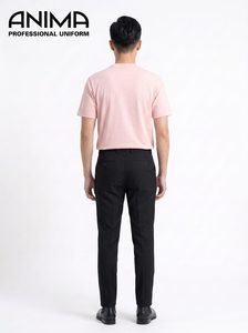 ANIMA <b>Men's</b> <b>Pink</b> Cotton <b>T</b>-<b>Shirt</b> Casual Breathable Short Sleeve - Product Image 2
