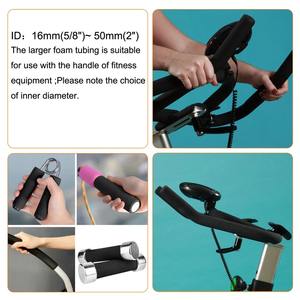 Couvre-tuyaux en mousse de caoutchouc noir de plusieurs tailles pour isolation, support de tuyaux, poignées de vélo, équipement de gym - Product Image 3