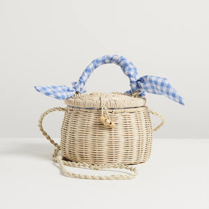 Grand moyen petit sac pour enfants sac d'école fait main sac à dos en rotin naturel osier sac à dos pour enfants adorables sacs à dos pour enfants - Product Image 1