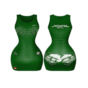 Combinaison moulante sexy marron sans manches à col rond et taille haute pour femme, en Spandex/Polyester respirant et écologique, idéale pour les soirées - Product Image 6