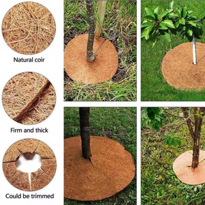 Eco2go Vietnam Tapis rond écologique en fibre de coco, disque de paillis de coco biologique, anneau de contrôle des adventices pour pots et jardin - Product Image 4