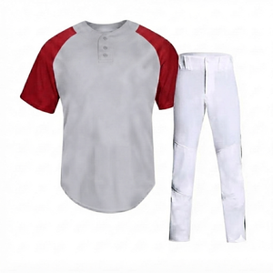 เสื้อเบสบอลผู้ชายสีเทาอ่อนคุณภาพสูง พิมพ์ลายซิลค์สกรีน กางเกงขายาว 100% โพลีเอสเตอร์ เอวยางยืด แห้งเร็ว โลโก้ด้านหน้า ขาสั้น - Product Image 1