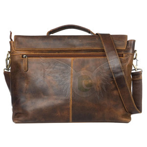 Premium Genuine Leather Laptop <b>Bag</b> for Workplace & Travel Durable Design with Shoulder Carry and Practical Layout - Product Image 6