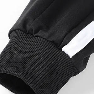 Conjunto de Sudadera y Pantalones Deportivos para Hombre, Corte Ajustado, con Logotipo Personalizado, Tallas Grandes, Estilo Hip Hop, Tejido de Punto - Product Image 5