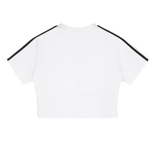 Camiseta Corta de Verano para Mujer de Alta Calidad, Estilo Boxy, de Secado Rápido, con Logotipo Personalizado, Camiseta Corta de Alto Rendimiento con Cintas Adhesivas para Enfriamiento - Product Image 4