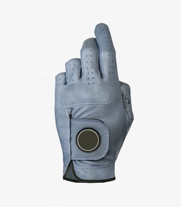 Gants de golf en cuir véritable respirant sur mesure OEM, en peau de mouton, vente en gros, marque privée, pour hommes, main gauche, doigts entiers - Product Image 4