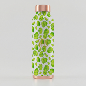 Botella de agua de cobre puro de Metal de 950ml a la moda, a prueba de fugas, duradera, ayurvédica, beneficios para la salud, Impresión de esmalte portátil - Product Image 4