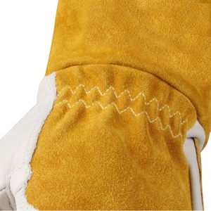 Guantes de Cuero de Grado Profesional para Trabajo Pesado con Palma Reforzada, Resistentes a Chispas y al Calor, Guantes para Soldadura TIG MIG - Product Image 4