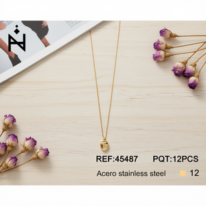 Collana in Acciaio Inossidabile Tz Cancer, Ciondolo Placcato Oro, Gioielli Moda Donna, Choker per Uso Quotidiano - Product Image 3