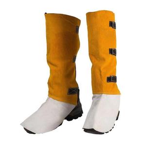 Custom Logo Cowhide Split Leather Welding Shoes <b>Flame</b> Resistant Anti-Cut High Visibility with Custom Color for Welders - Product Image 1