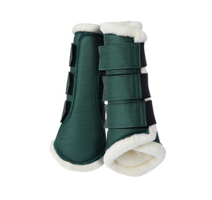 Wool <b>Fleece</b> Horse Equipment Equestrian Riding Brushing Tendon Horse <b>Boots</b> Horse Care Fur Brushing <b>Boot</b> - Product Image 4