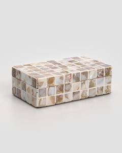 Handcrafted Mother of Pearl Mosaic Inlay Jewelry Storage <b>Box</b> Decorative Design <b>Trinket</b> Keepsake Organizer Gift <b>Box</b> for Home Deco - Product Image 4